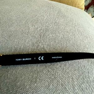 Black Tory Burch sunglasses.